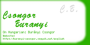 csongor buranyi business card